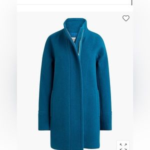 J crew city coat in emerald